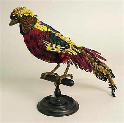 Lot 752 - Beaded Glass Figural Lamp In the form of an...