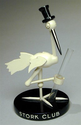 Lot 81 - Cigogne Stork Club Circa 1930 In the form of a...
