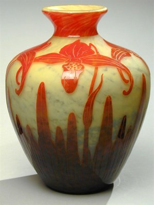 Lot 291 - Le Verre Francais Cameo Glass Vase Of...