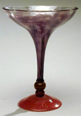 Lot 296 - Schneider Glass Coupe Of flaring form, in...