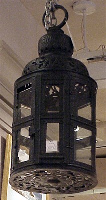 Lot 437 - Pair of Renaissance Revival Hanging Lanterns