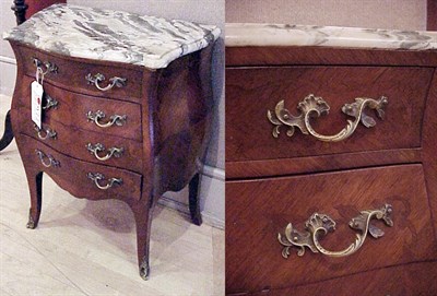 Lot 541 - Louis XVI Style Marble Top Mahogany Diminutive...
