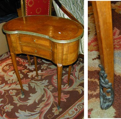 Lot 410 - Louis XV Style Mahogany Side Table The...