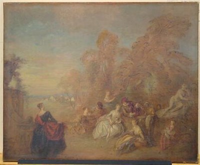 Lot 31 - French School 19th Century THE GARDEN PARTY...