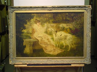 Lot 40 - Carl Kahler Austrian, b. 1855 LOST IN THOUGHT...