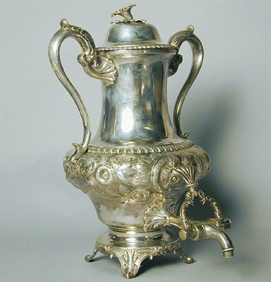 Lot 319 - American Silver Hot Water Urn Bailey & Co.,...