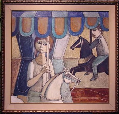 Lot 86 - Lucio Ranucci Italian, b. 1934 MERRY-GO-ROUND...