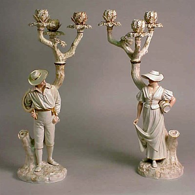 Lot 867 - Pair of Royal Worcester Gilt-Decorated...