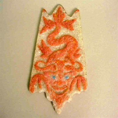 Lot 299 - Cros Pate de Verre Plaque Of shaped...