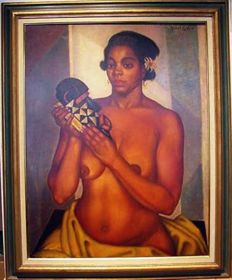 Lot 48 - Michael Lenson American, 1903-1971 WOMAN WITH...