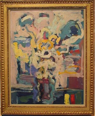 Lot 5 - American School 20th Century VASE OF FLOWERS...