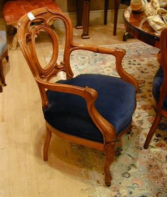 Lot 289 - Set of Eight Victorian Oak Armchairs