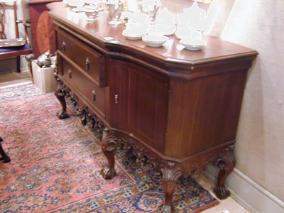 Lot 437 - George II Style Mahogany Sideboard