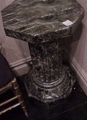 Lot 615 - Green Marble Pedestal