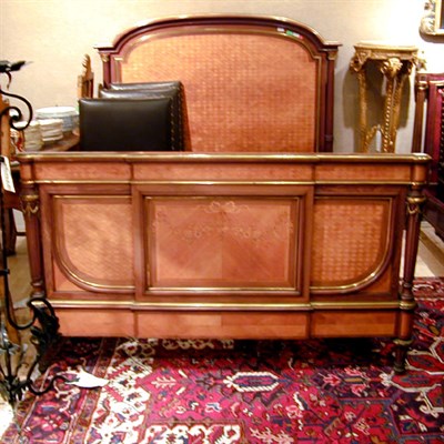 Lot 122 - Louis XVI Style Gilt-Bronze Mounted Parquetry...