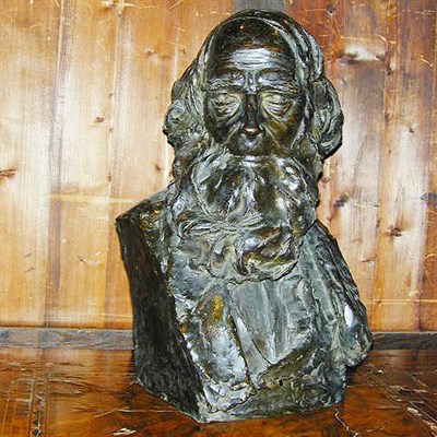 Lot 364 - Bronze Portrait Bust Depicting a bearded man,...
