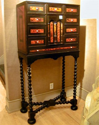 Lot 151 - Baroque Ebonized Rosewood Cabinet on a Later...