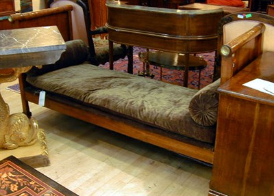Lot 521 - Empire Style Walnut Daybed