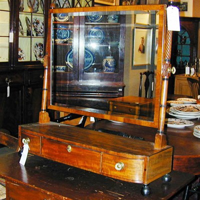 Lot 166 - Federal Mahogany Dressing Mirror New York,...