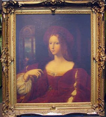 Lot 84 - After Raphael PORTRAIT OF JOANNA OF ARAGON Oil...