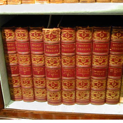 Lot 546 - [BINDING] SECRET MEMOIRS Plates. 8 vols. 8vo,...