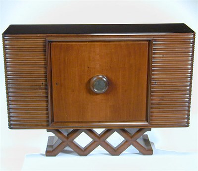 Lot 134 - Mahogany Server Borsani With three doors,...