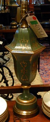 Lot 487 - Pair of Gilt-Decorated Urn-Form Lamps