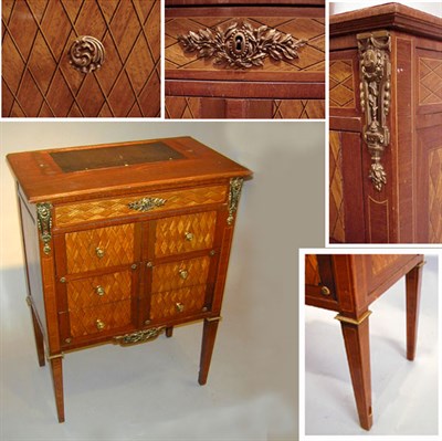Lot 516 - Louis XVI Style Fruitwood Side Cabinet The top...