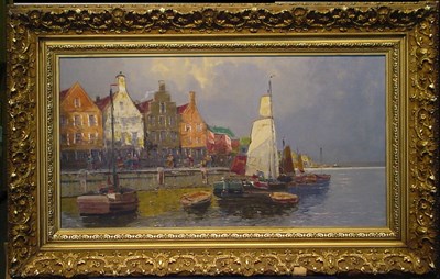 Lot 67 - Attributed to Jacob Wagner DUTCH HARBOR Signed...