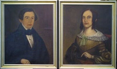 Lot 1 - American School 19th Century PORTRAIT OF A MAN...