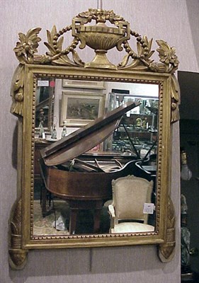 Lot 687 - Louis XVI Style Gilt-Carved Wood Mirror