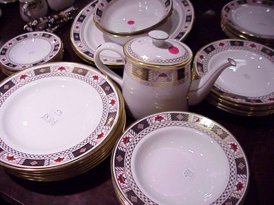 Lot 475 - Royal Crown Derby Assembled Dinner Service...