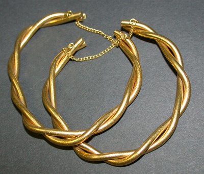 Lot 444 - Two Chinese Gold Bracelets High karat gold, of...