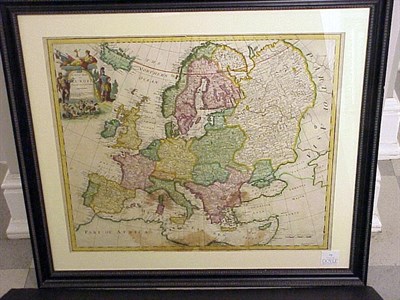 Lot 73 - John Senex A NEW MAP OF EUROPE Hand-colored...