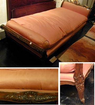 Lot 507 - Louis XV Style Beechwood Chaise Longue With...