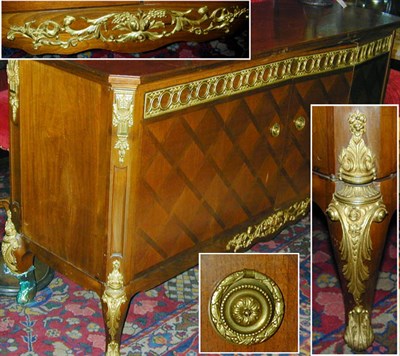 Lot 618 - Louis XV Style Gilt-Bronze Mounted Fruitwood...