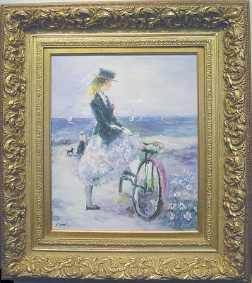 Lot 32 - F. Duran 20th Century YOUNG WOMAN BY THE...