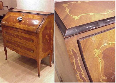 Lot 479 - Louis XVI Style Gilt-Bronze Mounted Marquetry...