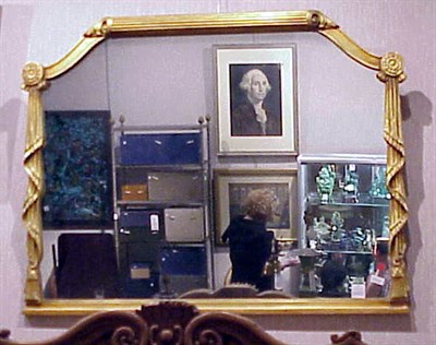 Lot 643A - Neoclassical Style Gilt-Decorated Mirror