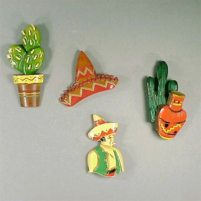 Lot 428 - Group of Four Bakelite Brooches Two depicting...