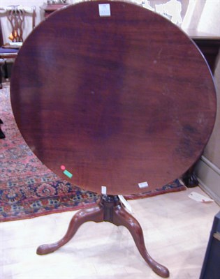 Lot 438 - George III Mahogany Tilt-Top Table