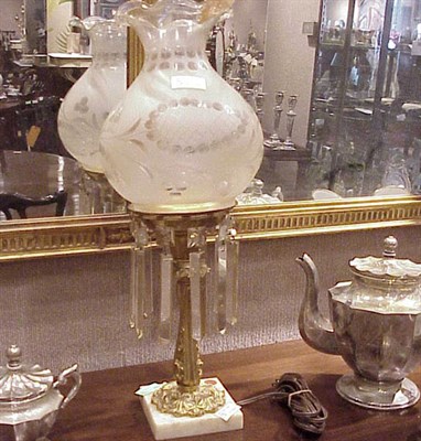 Lot 435 - Bronze Astral Lamp