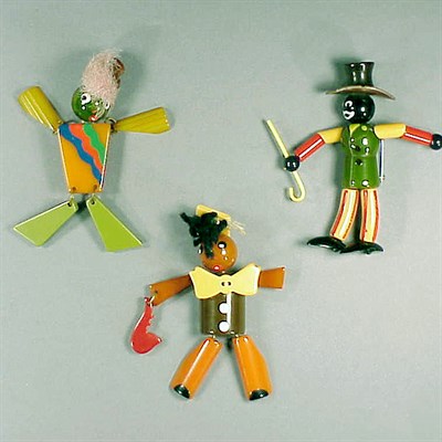 Lot 391 - Group of Three Bakelite Articulated Figural...
