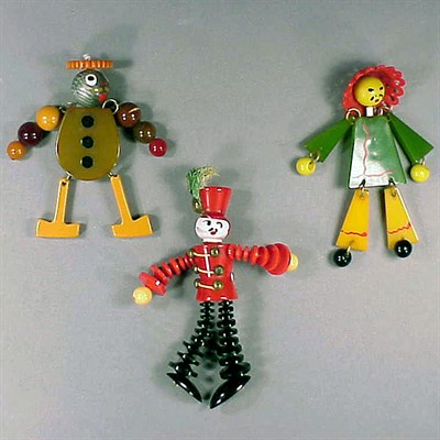 Lot 409 - Group of Three Bakelite Articulated Figural...