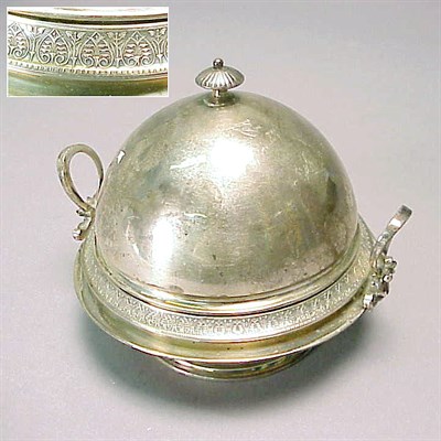 Lot 301 - Gorham Sterling Silver Butter Dish With a...