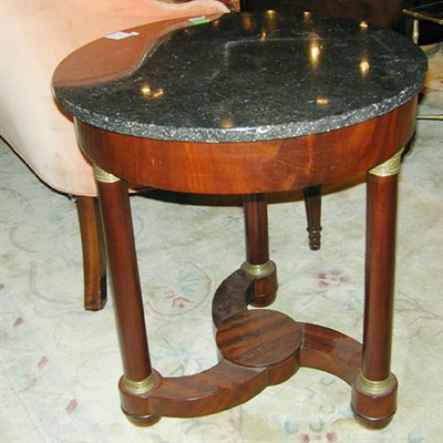 Lot 609 - Empire Style Marble Top Gilt-Bronze Mounted...