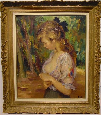 Lot 228 - Marcel Dyf French, 1899-1985 CLAUDINE IN THE...