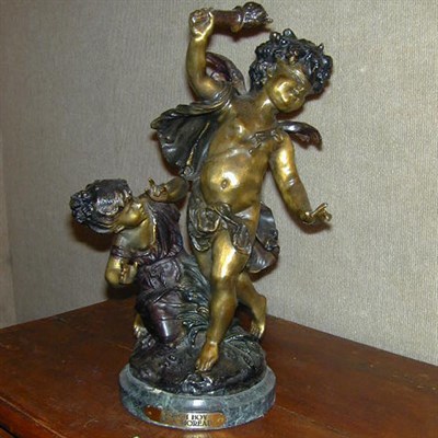 Lot 749 - Bronze Sculpture Torch Boy After A. Moreau