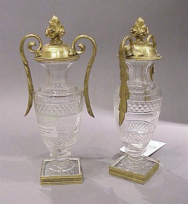 Lot 377 - Pair of Napoleon III Style Gilt-Bronze Mounted...