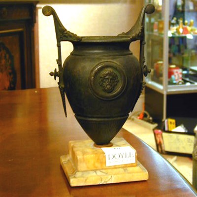 Lot 616 - Classical Revival Bronze Two-Handled Vase Of...